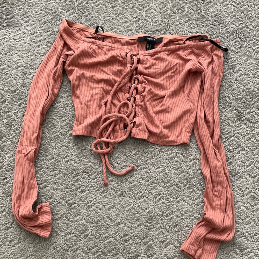 Forever21 rose crop top